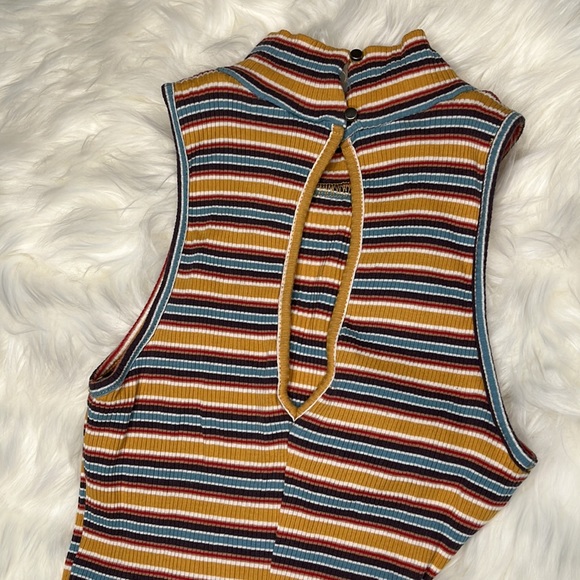 Wild Fable Sz sm. Long ribbed maxi dress with split hem & back cutout detail - Picture 6 of 7